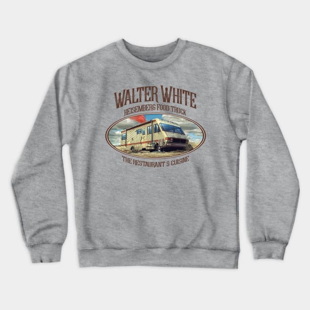 Walter White Food Truck Crewneck Sweatshirt by teeteet